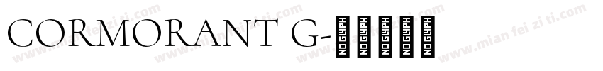 CORMORANT G字体转换